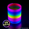 Original HyperSpring Opaque Rainbow shown on black background in compressed position.