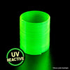 Radioactive Yellow Original HyperSpring in compressed position shown on black background 