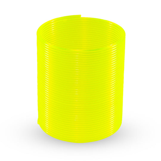 Radioactive Yellow Original HyperSpring shown on white background in compressed position