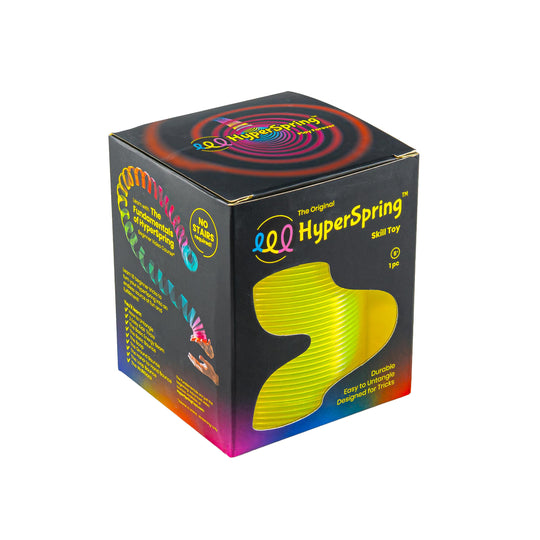 Original HyperSpring Radioactive Yellow shown in box on white background