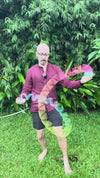 Slinky Josh using an Opaque Rainbow Original HyperSpring, in a green tropical setting